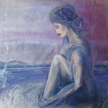 绘画 标题为“Meditation” 由Jutta Jung, 原创艺术品, 丙烯 安装在木质担架架上