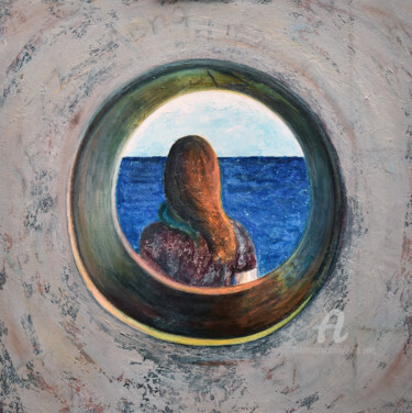 绘画 标题为“The Dream” 由Jutta Jung, 原创艺术品, 丙烯 安装在木质担架架上