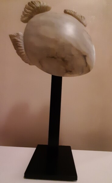 Sculpture titled "Plongée" by Lorette Perret, Original Artwork, Stone