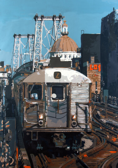 Painting titled "Where do you live?" by Marco Barberio, Original Artwork, Acrylic Mounted on Wood Stretcher frame