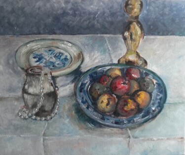 Peinture intitulée "Inspirée d'une oeuv…" par Katherine Jacop-Pouliquen, Œuvre d'art originale, Acrylique