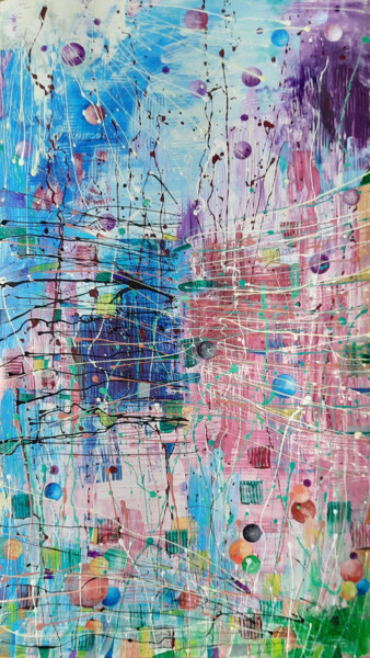 Painting titled "GAME OVER" by Dragos Bagia, Original Artwork, Oil