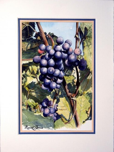 Peinture intitulée "Raisin en Brouilly 2" par Marcel Boos, Œuvre d'art originale