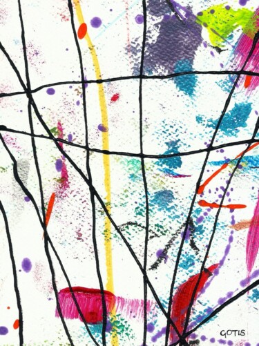 Peinture intitulée "Michiya - Abstracti…" par Davidian Gotis Abstraction Abstraite, Œuvre d'art originale, Acrylique