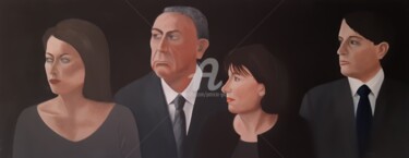 Peinture intitulée "Auditoire" par Patricia Gitenay, Œuvre d'art originale, Huile Monté sur Châssis en bois