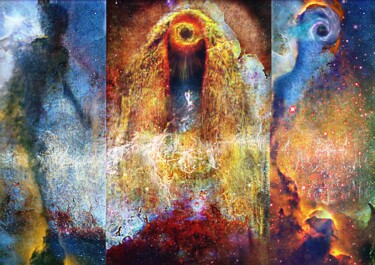 Arts numériques intitulée "Les gardiens" par Philippe Cadet, Œuvre d'art originale, Photo montage