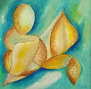 Painting titled "ame douce" by Liliane Cima, Original Artwork, Acrylic