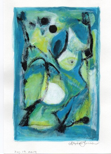 Painting titled "Small work No. 12" by Stephen Lucas, Original Artwork, Acrylic