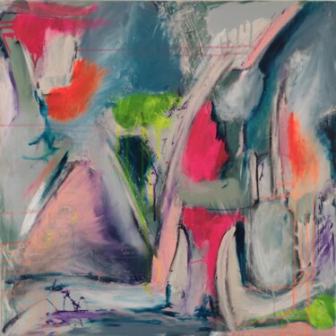 Peinture intitulée "For intérieur 2" par Delphine Dessein, Œuvre d'art originale, Acrylique