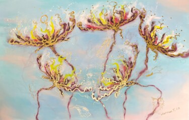 绘画 标题为“Abstract Flowers wi…” 由Tatiana Татьяна Lapina Лапина, 原创艺术品, 油