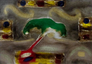 Pintura titulada "Arbre 2" por Josep Maria Fontanet Sureda, Obra de arte original, Acrílico Montado en Panel de madera