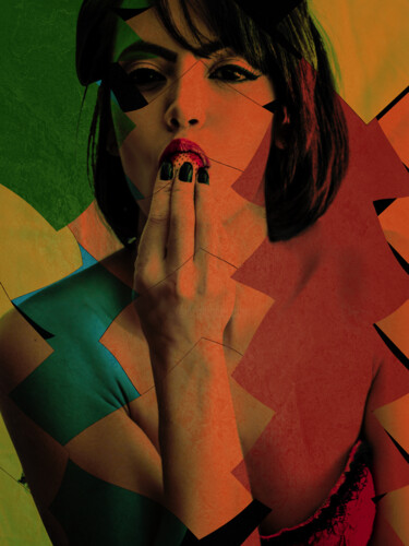 Photography titled "A mulher e seu mora…" by Felipe Hueb, Original Artwork, Manipulated Photography