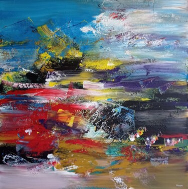 Painting titled "26/07/2022 (1)" by Jean Oillet, Original Artwork, Acrylic