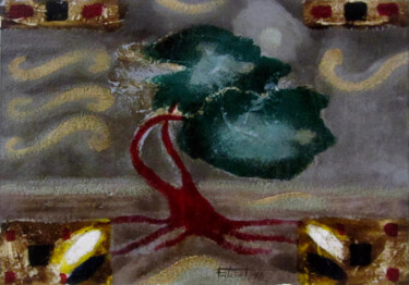 Pintura titulada "Arbre 5" por Josep Maria Fontanet Sureda, Obra de arte original, Acrílico Montado en Panel de madera