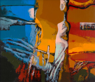 Painting titled "Mood fragment" by Ihar Kavaleu, Original Artwork, Oil