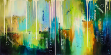Fantasy in nature colors (diptych)