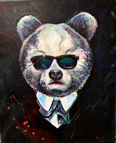 Painting titled "Mafia dieren nr.2" by Alex Loreci, Original Artwork, Acrylic