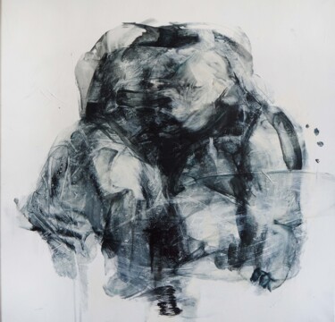 Peinture intitulée "Statues (Cleavage)" par Cynthia Gregorova, Œuvre d'art originale, Huile Monté sur Châssis en bois