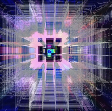 「21. dwellings of mi…」というタイトルのデジタルアーツ Ageliki Bakaによって, オリジナルのアートワーク, デジタル絵画
