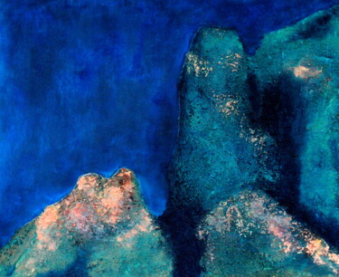 Peinture intitulée "Sous le Phare du Ca…" par Robert Cadiere, Œuvre d'art originale, Pigments