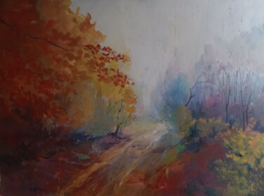 绘画 标题为“Misty morning” 由Alexandra Ghimisi, 原创艺术品, 丙烯