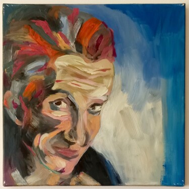 Painting titled "Clemens" by Unterwelz, Original Artwork, Acrylic Mounted on Wood Stretcher frame