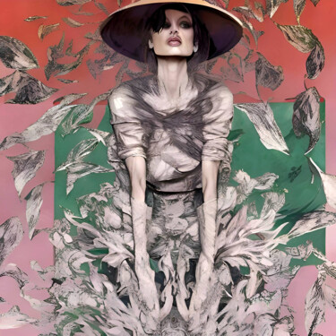 绘画 标题为“Portrait Glamour” 由Michael Cheung, 原创艺术品, 丙烯 安装在木质担架架上