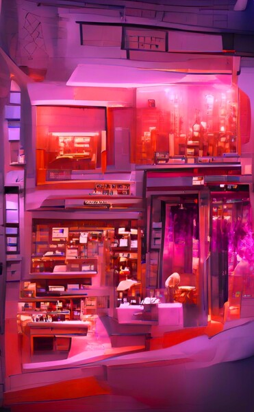 Digital Arts titled "JEWELLERY STORE 5" by Mahesh Tolani, Original Artwork, Digital Painting