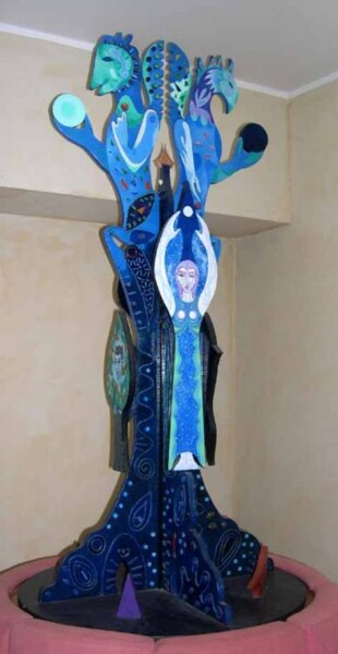 Sculpture titled "Kronos Notte Hotel…" by Costantino Canonico, Original Artwork