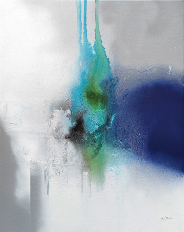 Peinture intitulée "BLUE 3" par Althea, Œuvre d'art originale, Acrylique Monté sur Châssis en bois