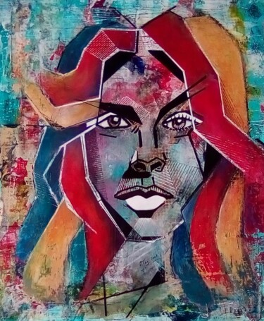 Peinture intitulée "Image" par Marie-Thérèse Aguilar, Œuvre d'art originale, Acrylique