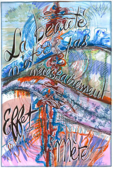 Peinture intitulée "La beauté n'est pas…" par Françoise Niel Aubin, Œuvre d'art originale, Aquarelle