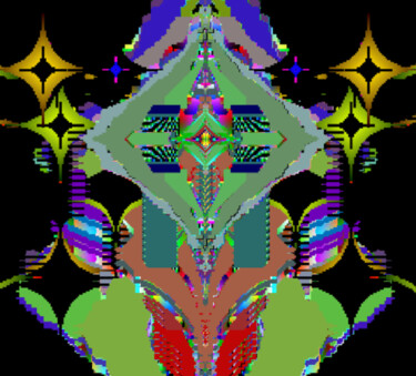 Malerei mit dem Titel "Composition 2-1" von Yuri Vilenkin, Original-Kunstwerk, 2D digitale Arbeit