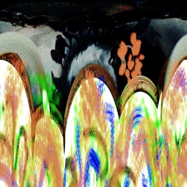 Digital Arts titled "Digital Abstract No…" by Shahriar Aghakhani, Original Artwork, Digital Painting