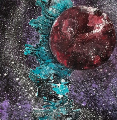 图画 标题为“Grosse planète rouge” 由Iakim, 原创艺术品, 丙烯