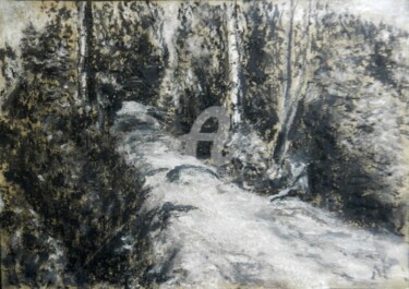 제목이 "Фрагмент 2"인 그림 Андрей Гудков로, 원작, 숯