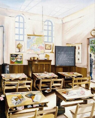 La récré Peinture intitulée "La récré" par Dominique Pineau, Œuvre d'art originale
