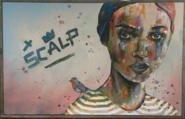 Peinture intitulée "Patrick Dewaere" par Pascal Fairier, Œuvre d'art originale, Acrylique