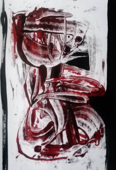 Peinture intitulée "vautour" par Francisco Mendes, Œuvre d'art originale, Acrylique