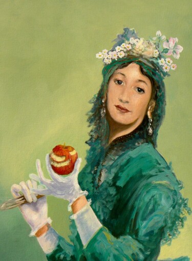 Grand tableau Christine Béthune de l'Atelier du Pommier Peinture intitulée "Grand tableau Chris…" par Applestrophe, Œuvre d'art originale, Acrylique