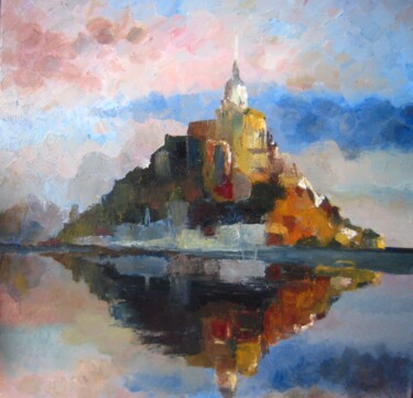 Peinture intitulée "Reflets" par Edwige Figura, Œuvre d'art originale, Acrylique Monté sur Châssis en bois