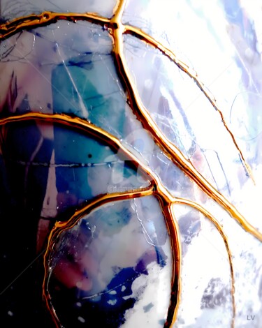 Digital Arts titled "Abstract Porcelain…" by Vincent Litoux, Original Artwork, Photo Montage