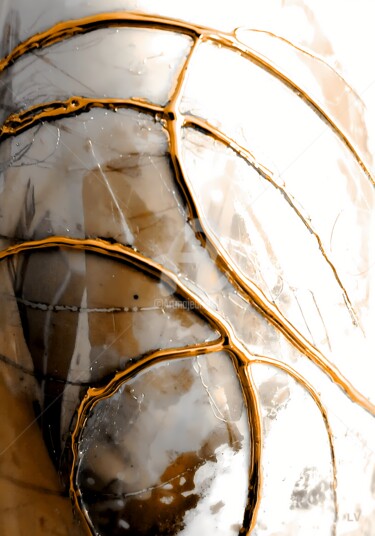 Digital Arts titled "Abstract Porcelain…" by Vincent Litoux, Original Artwork, Photo Montage