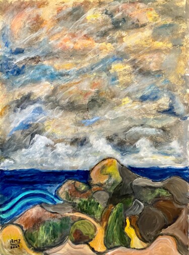绘画 标题为“Stormy Prelude” 由Alfredo Machado Zingg, 原创艺术品, 丙烯