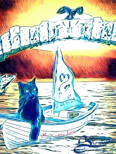 Digital Arts titled "Je me casse loin" by Thomas Blondeau-Dumoulin, Original Artwork, 2D Digital Work