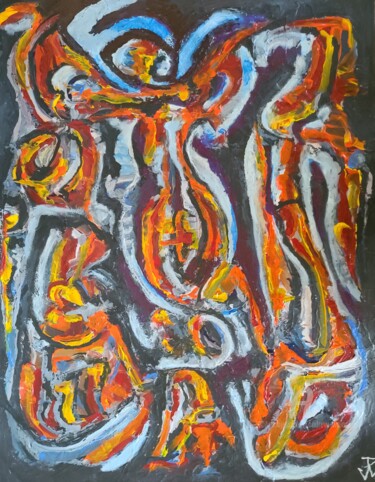 Painting titled "Destiny (1,2022)" by Andrew Walaszek, Original Artwork, Acrylic