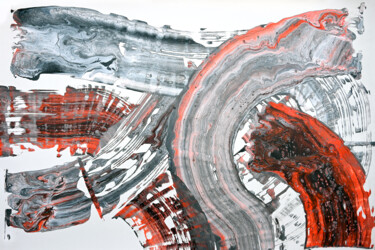 绘画 标题为“Composition No. 411” 由Sumit Ratta, 原创艺术品, 丙烯