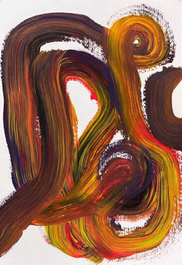 Peinture intitulée "Delight" par Nataliia Lepikhina, Œuvre d'art originale, Acrylique