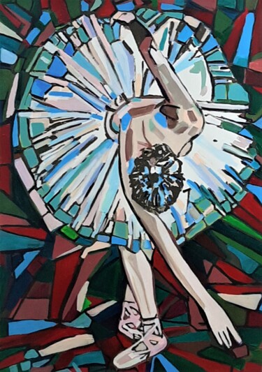 绘画 标题为“Ballerina / 100 x70…” 由Alexandra Djokic, 原创艺术品, 丙烯
