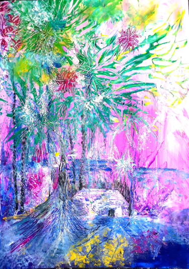 绘画 标题为“Magica Natura” 由Palma Aceto, 原创艺术品, 丙烯 安装在有机玻璃上